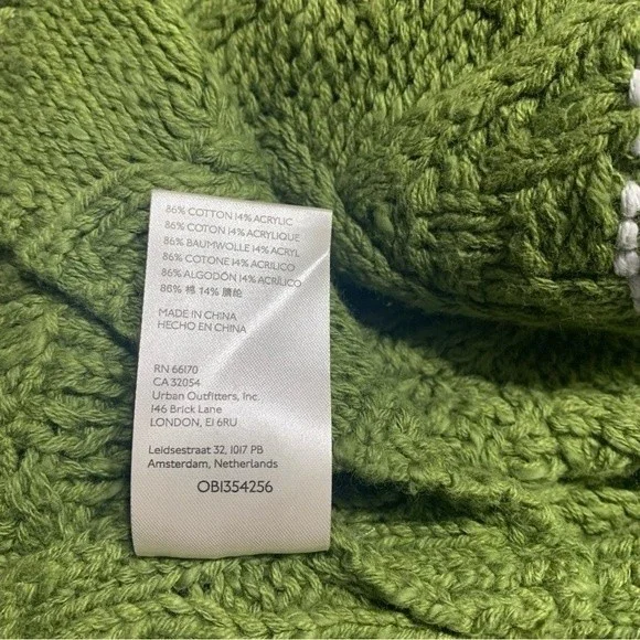 FREE PEOPLE MONTANA CABLE CARDIGAN SIZE XS IN AGED PINE NWOT - Picture 10 of 11